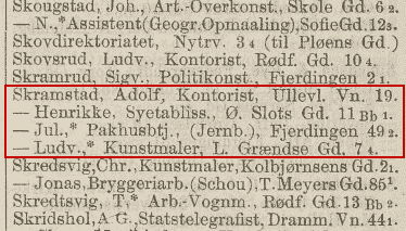 Kristiania Adressebog for 1886